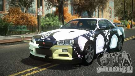 Nissan Skyline R34 Cusvar S7 для GTA 4