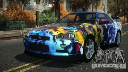 Nissan Skyline R34 Drujo S3 для GTA 4