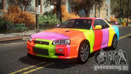Nissan Skyline R34 Cusvar S1 для GTA 4