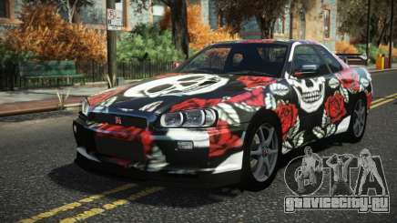 Nissan Skyline R34 Cusvar S2 для GTA 4