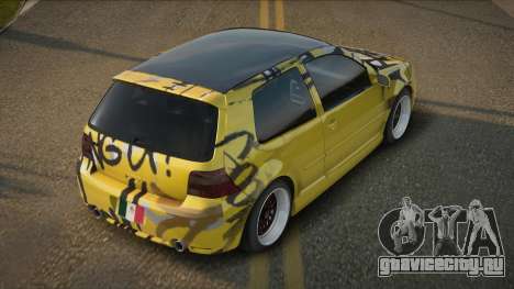 Volkswagen Golf R32 Yellow для GTA San Andreas