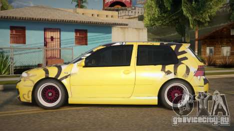 Volkswagen Golf R32 Yellow для GTA San Andreas
