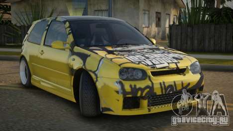Volkswagen Golf R32 Yellow для GTA San Andreas