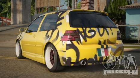 Volkswagen Golf R32 Yellow для GTA San Andreas