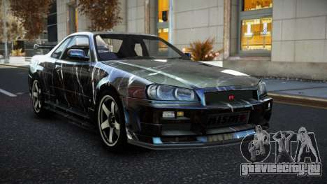 Nissan Skyline R34 JML S8 для GTA 4
