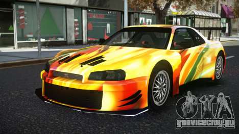 Nissan Skyline R34 YHL S8 для GTA 4