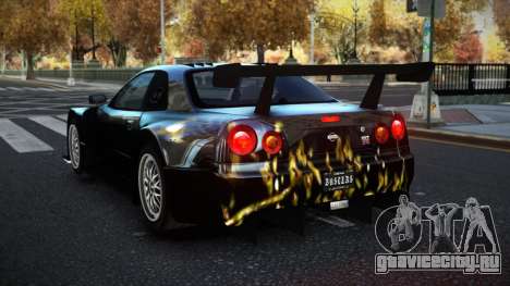 Nissan Skyline R34 YHL S7 для GTA 4