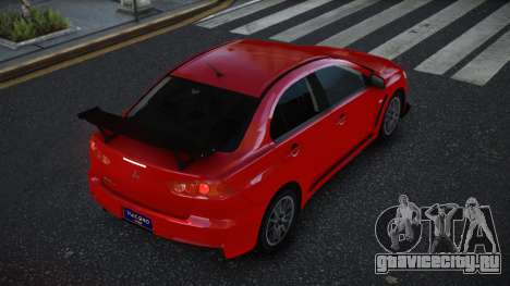 Mitsubishi Lancer Evo X Velcis для GTA 4
