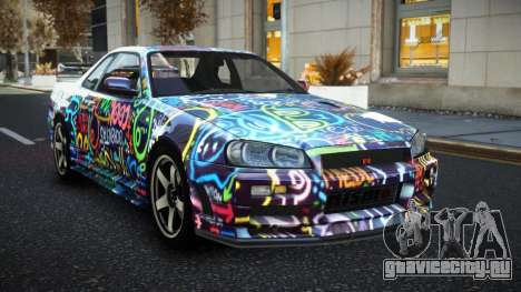 Nissan Skyline R34 JML S3 для GTA 4