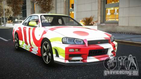 Nissan Skyline R34 JML S2 для GTA 4