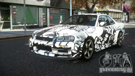 Nissan Skyline R34 JML S4 для GTA 4