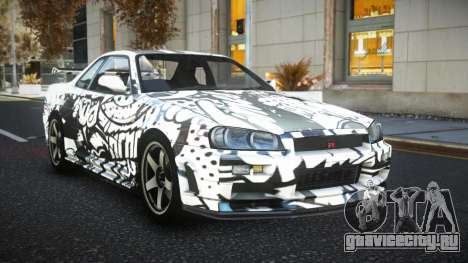 Nissan Skyline R34 JML S4 для GTA 4