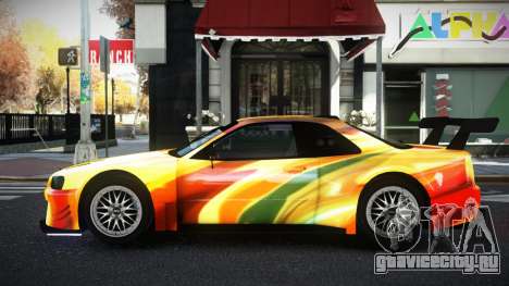 Nissan Skyline R34 YHL S8 для GTA 4