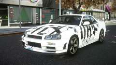 Nissan Skyline R34 JML S7 для GTA 4