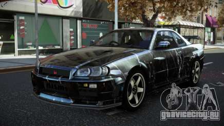 Nissan Skyline R34 JML S8 для GTA 4