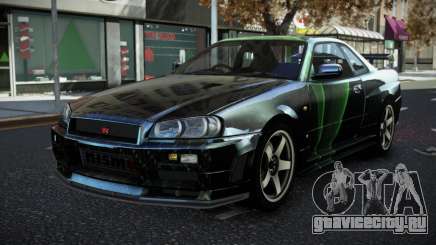 Nissan Skyline R34 JML S11 для GTA 4