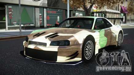 Nissan Skyline R34 YHL S9 для GTA 4