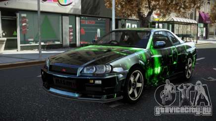 Nissan Skyline R34 JML S10 для GTA 4
