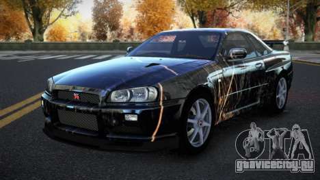 Nissan Skyline R34 Richtiny S8 для GTA 4