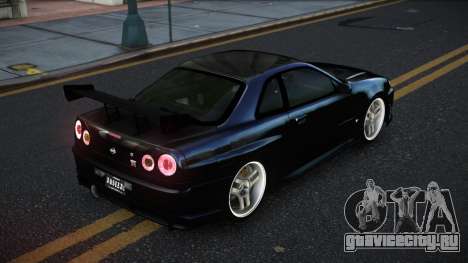 Nissan Skyline R34 Fuvev для GTA 4