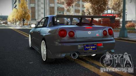 Nissan Skyline R34 Nepufifu для GTA 4