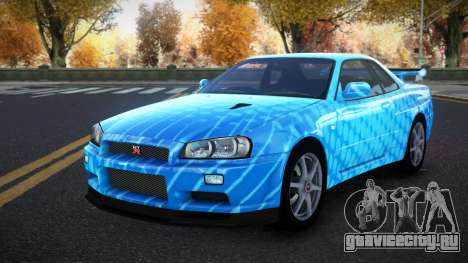 Nissan Skyline R34 Richtiny S7 для GTA 4