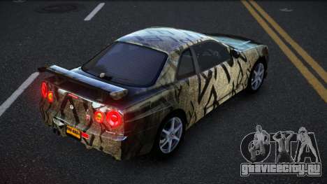 Nissan Skyline R34 Richtiny S2 для GTA 4