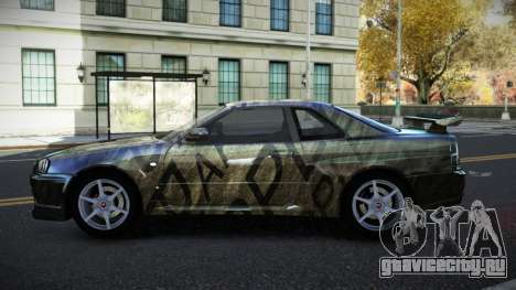 Nissan Skyline R34 Richtiny S2 для GTA 4