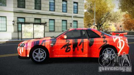 Nissan Skyline R34 Richtiny S14 для GTA 4