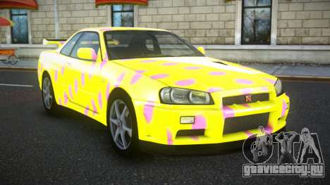 Nissan Skyline R34 Richtiny S6 для GTA 4
