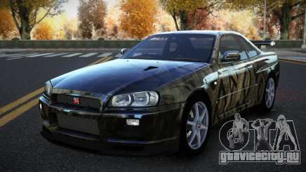 Nissan Skyline R34 Richtiny S2 для GTA 4