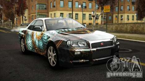 Nissan Skyline R34 Sahunlia S2 для GTA 4