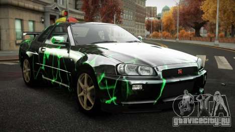 Nissan Skyline R34 Zoelly S8 для GTA 4