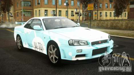 Nissan Skyline R34 Sahunlia S8 для GTA 4