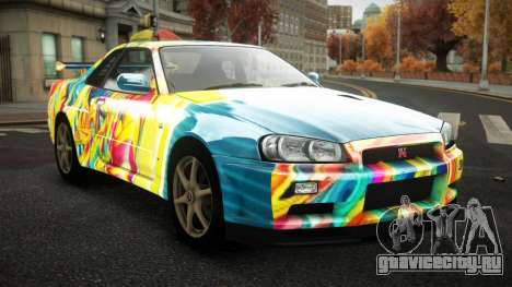 Nissan Skyline R34 Zoelly S6 для GTA 4