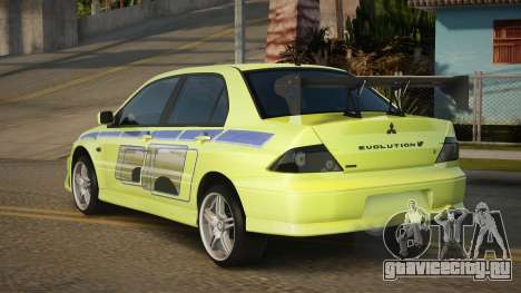 Mitsubishi Lancer Evolution VII Erley для GTA San Andreas