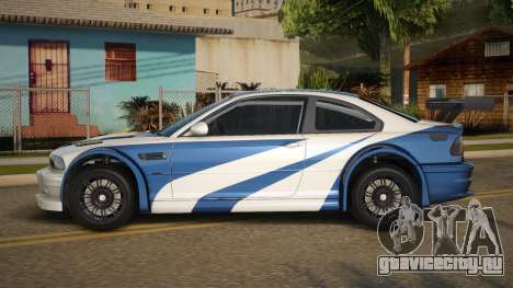 BMW M3 GTR Miceney для GTA San Andreas