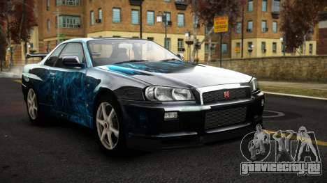 Nissan Skyline R34 Sahunlia S10 для GTA 4