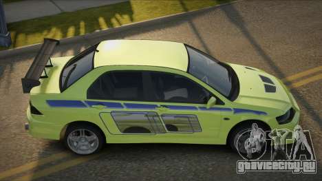 Mitsubishi Lancer Evolution VII Erley для GTA San Andreas