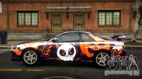 Nissan Skyline R34 Sahunlia S6 для GTA 4