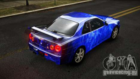 Nissan Skyline R34 Sahunlia S3 для GTA 4