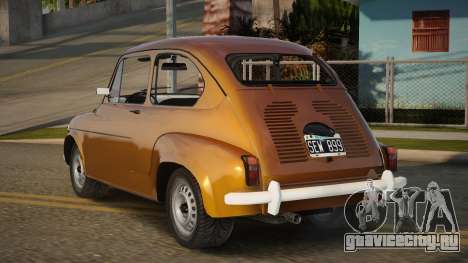 Fiat 600 Mejorado для GTA San Andreas