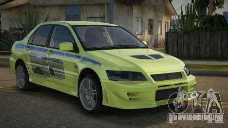 Mitsubishi Lancer Evolution VII Erley для GTA San Andreas