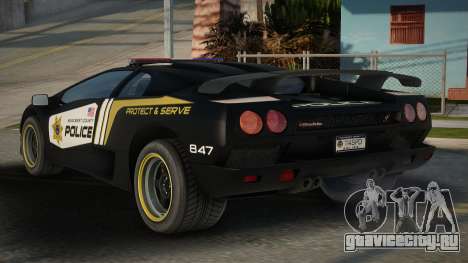 Lamborghini Diablo Police SA для GTA San Andreas