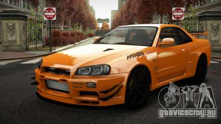 Nissan Skyline R34 Naluxoqof для GTA 4