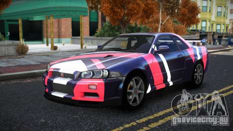 Nissan Skyline R34 Bridy S9 для GTA 4