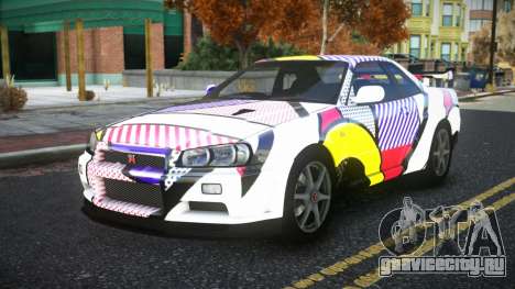 Nissan Skyline R34 Bridy S8 для GTA 4