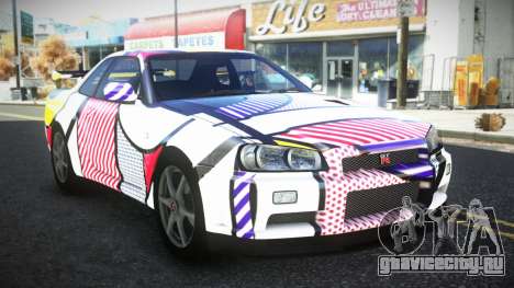 Nissan Skyline R34 Bridy S8 для GTA 4