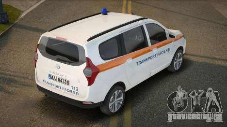 Dacia Lodgy Transport Pacienti для GTA San Andreas
