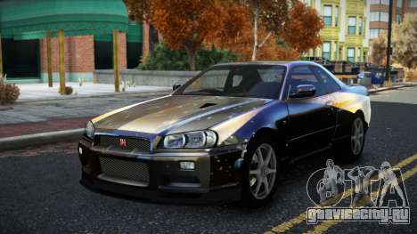 Nissan Skyline R34 Bridy S6 для GTA 4